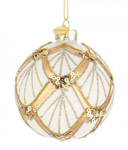 12x Sphère Vt Luxe Or Blanc