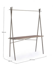 Table de présentation rectangulaire industrielle 98h cm