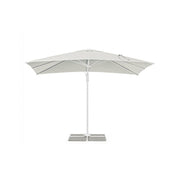 Parasol à bras Eden blanc-naturel 2x3 m