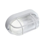 Plaf.c-Gabbia en résine Echo Ligne blanche ovale