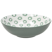 Saladier en porcelaine verte Dodi 22 cm