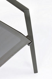 Fauteuil de jardin en aluminium anthracite Cruise