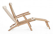 Fauteuil inclinable en bois (FSC) avec accoudoirs