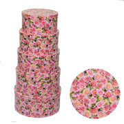 Boîte en carton 1-5 roses rondes Ø40.5H17.8