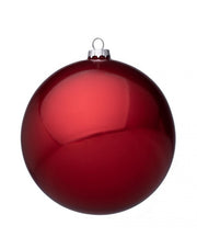 12x Boule Vt Rouge Scintillante D150