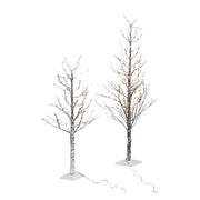 Trank Tree et branches enneigées avec des lumières LED H. 210 cm - 306 lumières LED