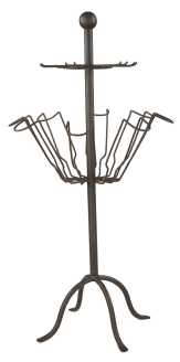 Porte-bouteille sur pied en fer lo-7583 cm. 46,5 x 46,5 h 85