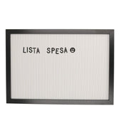 Tableau noir rectangulaire en bois avec lettres insérables cm33x47x2