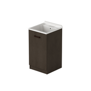 Meuble lavabo 1 porte coloris Boue H86x47x50cm