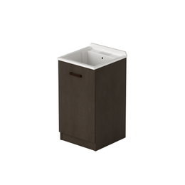 Meuble lavabo 1 porte coloris Boue H86x47x50cm
