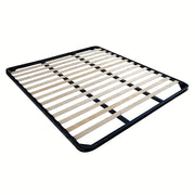 Lit double conteneur Fiocco en tissu gris