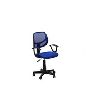 Fauteuil de bureau Astra en polyester bleu