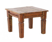 Table basse en bois de style rustique 60x60 cm