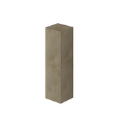 Élément mural polyvalent avec porte couleur argile H120x30x30cm