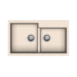 Évier Tip Toe N200 2 cuves en avoine