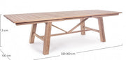 Table rectangulaire extensible Maryland 100x200-300 cm