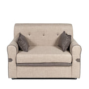 Canapé 2 places Tokyo en tissu cappuccino