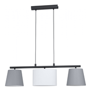 Suspension Almeida 3Xe14 Abat-jour Tissu Multicolore Assortis L86 Cm Eglo