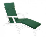 Coussin bain de soleil en tissu Poly vert foncé amovible