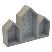 Rebecca étagère en bois casetta 3p cm32x3h16,5