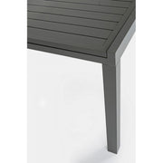 Table d'extérieur HILDE en aluminium Anthracite Extensible 200-300x100x h75 cm