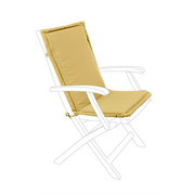 Coussin dossier moyen poly 180 Moutarde
