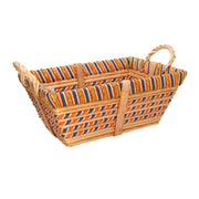 Panier rectangulaire en osier miel cm43x30h18