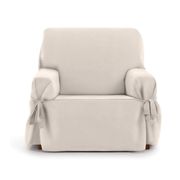 Housse de fauteuil universelle Levante beige 80/120 avec lacets