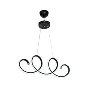 Afra LED suspension spirale noire MDL4441
