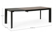 Table extensible Briva gris noir