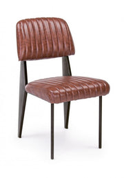 Chaise Vintage Orange Foncé Nelly 60x59x84-44h
