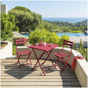 Chaise de jardin pliante Couleur : Rouge