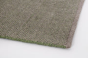Tapis d'extérieur vert en fibre synthétique tissée à la main 200x300