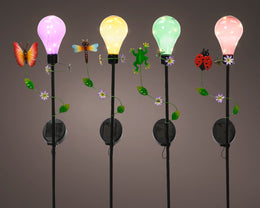 Piquet solaire fixe en plastique léger