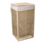 Corbeille carrée pliable en papier hilary beige cm31x31h60