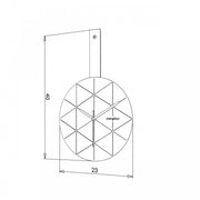 Horloge murale design moderne 23x40 cm h