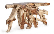 Console en bois naturel Lisandra 150x45 cm