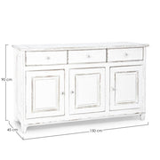 Buffet rustique Colette 3 portes 3 tiroirs