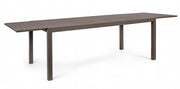 Salon de jardin extensible en aluminium marron Hide 200-300 x 100 cm
