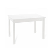Table à manger extensible en frêne blanc en bois mélaminé cm 80x120 - 160