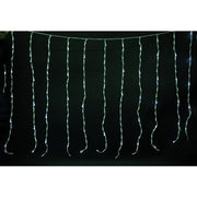 Rideau 144 LED Blanc effet pluie 300x 90 cm