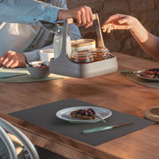 Set de table anthracite double face nature