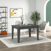 Table extensible Megaron anthracite 120x80 cm