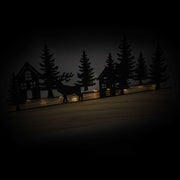 Arbre en métal led noir cm20x4h11