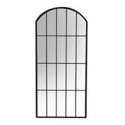 Miroir en métal noir cm64x2h139