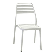 Chaise d'extérieur Las vegas en aluminium blanc cm 49x 58 x h45 - 88