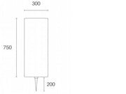 Puntoluce E27 Ligne de rouleau blanc