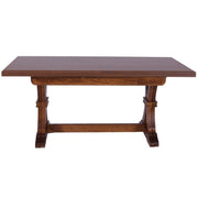 Table rectangulaire extensible en bois massif couleur noyer 85x180 - 360xh79 cm
