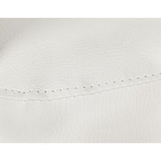 Fauteuil en similicuir avec pouf amovible Blanc RITA 64,5x 59,5x h78 cm