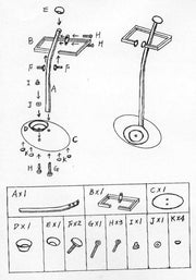 Porte-parapluie en acier chromé 2 brascm28x20h65
